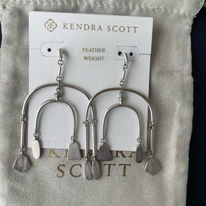 Nalani Statement Earrings in Silver